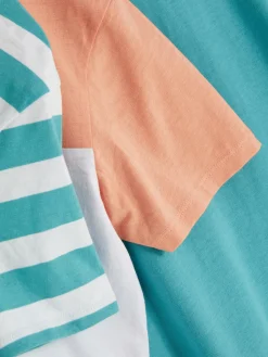 Lot De 3 T-shirts à Imprimés Variés