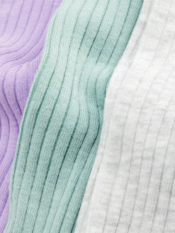 Lot De 3 collants Côtelés Variés