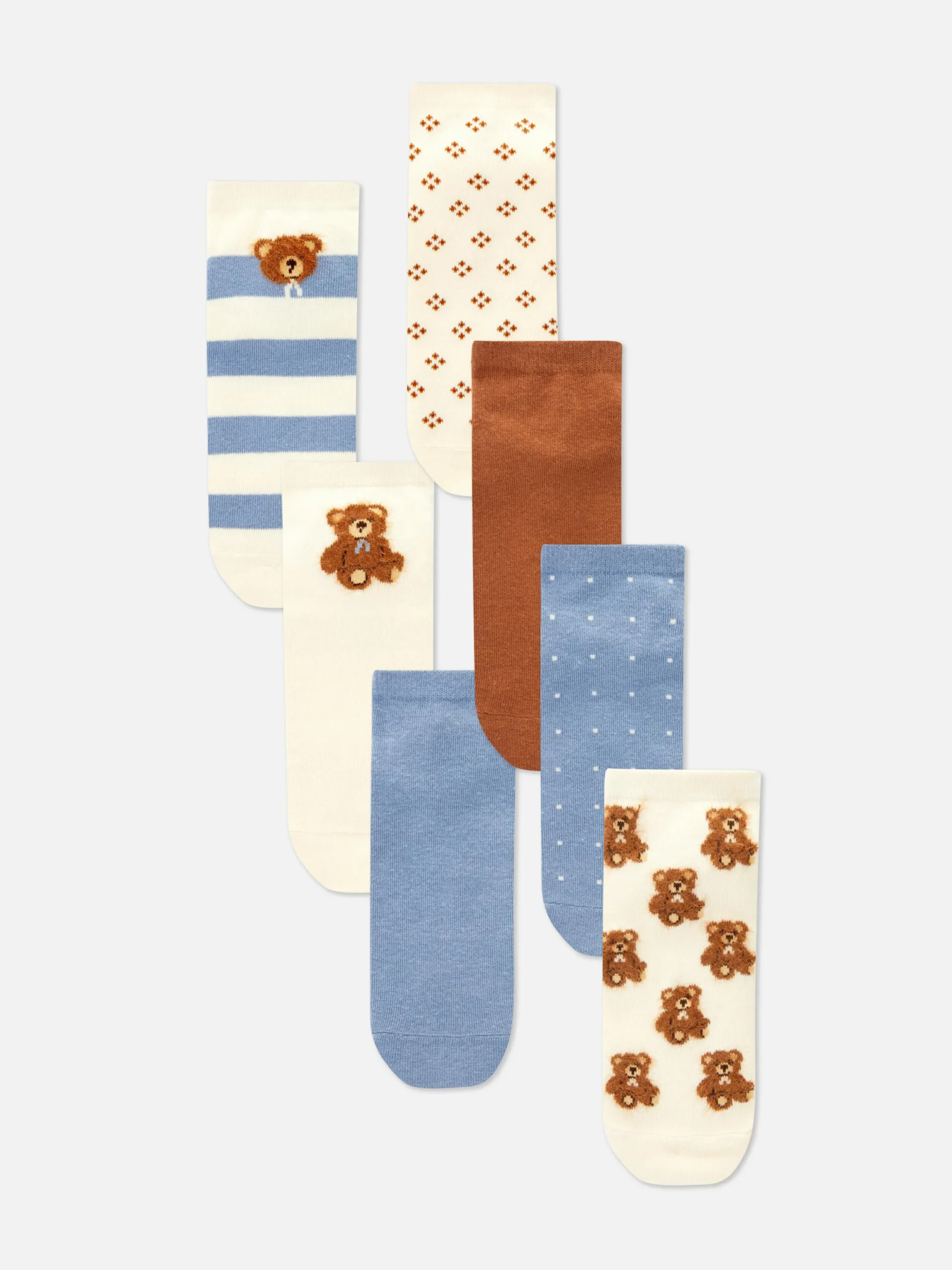 Lot De 7 paires De Chaussettes Ours