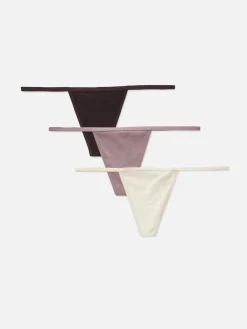 Lot De 3 strings En Coton