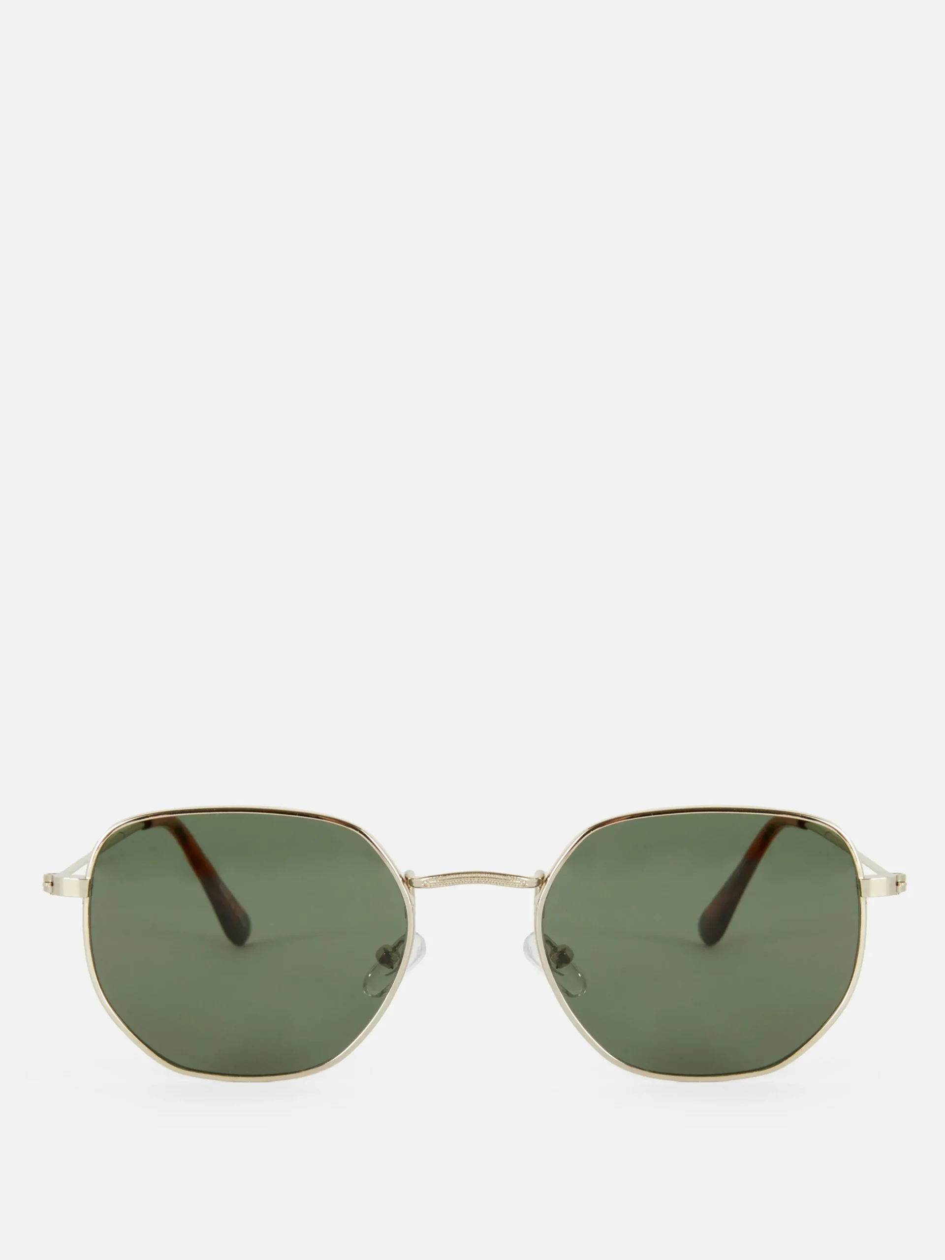 Lunettes De Soleil à Monture Hexagonale En Métal