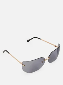 Lunettes De Soleil Incurvées Sans Monture Rita Ora