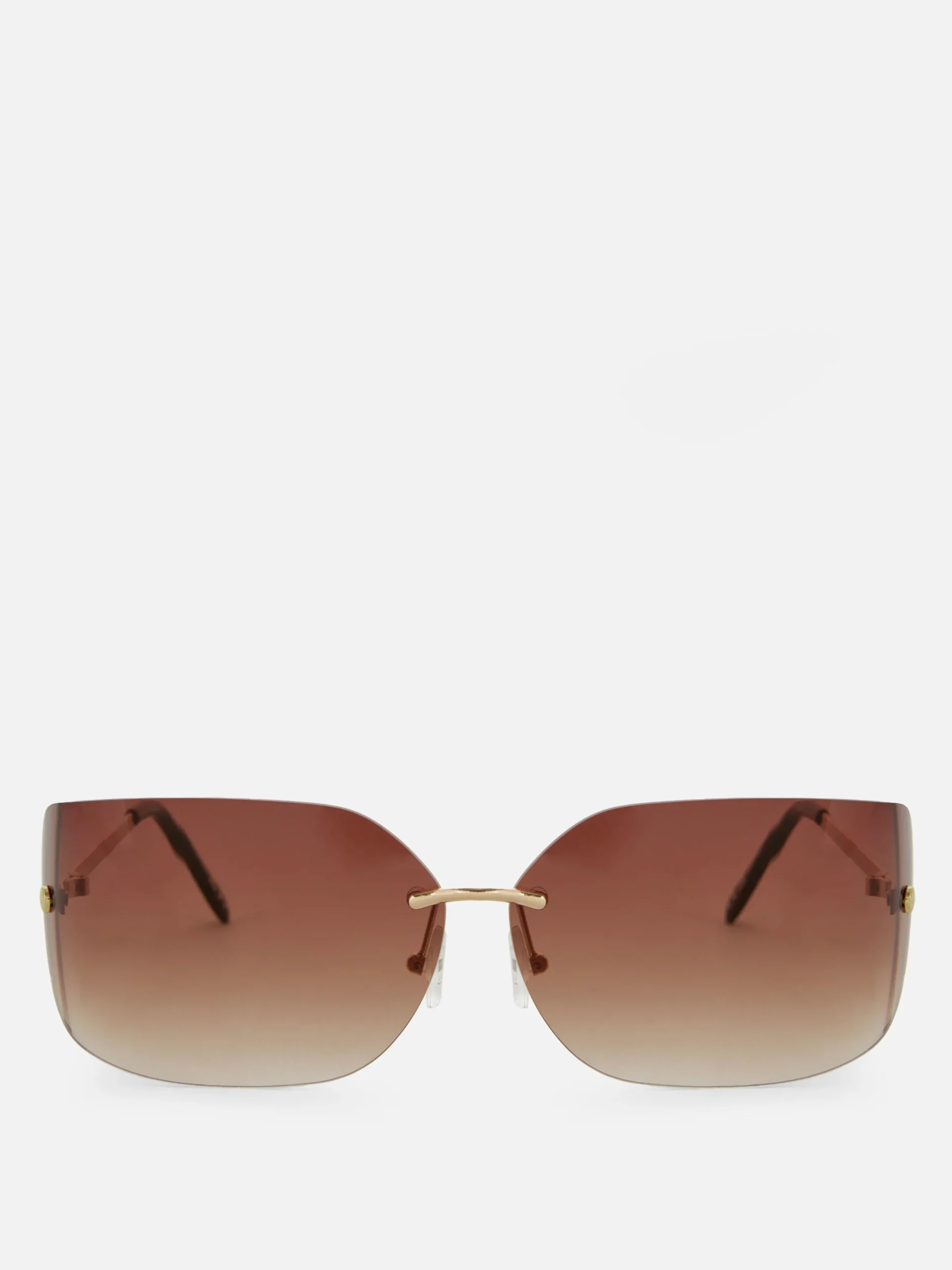 Lunettes De Soleil Incurvées Sans Monture Rita Ora