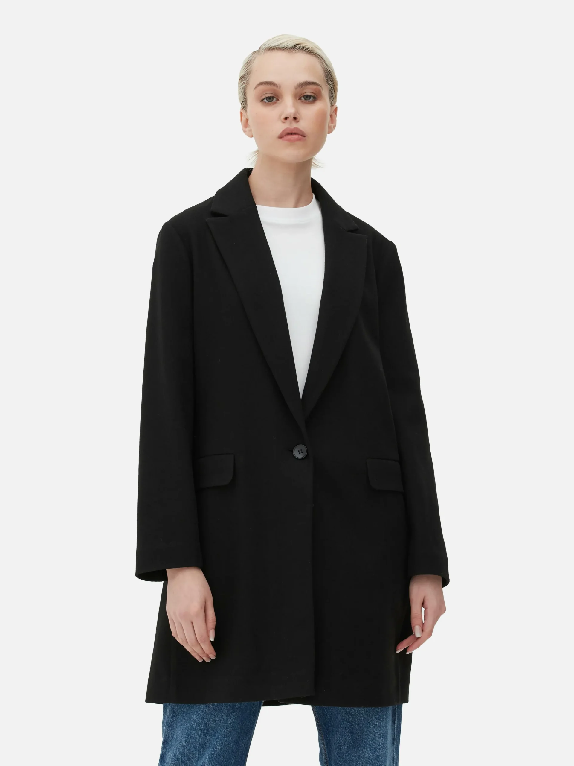Manteau à Boutonnage Simple Classique