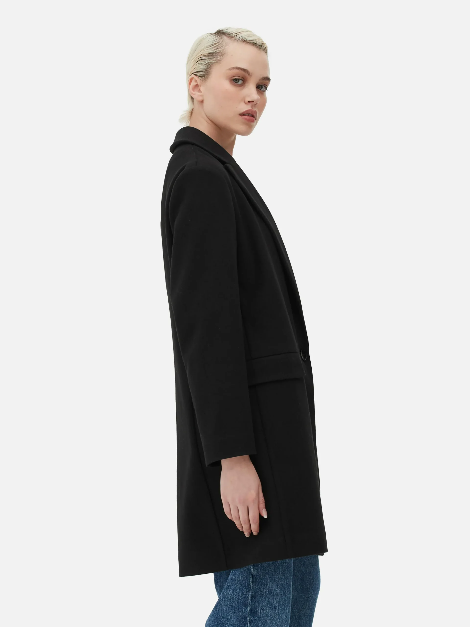 Manteau à Boutonnage Simple Classique