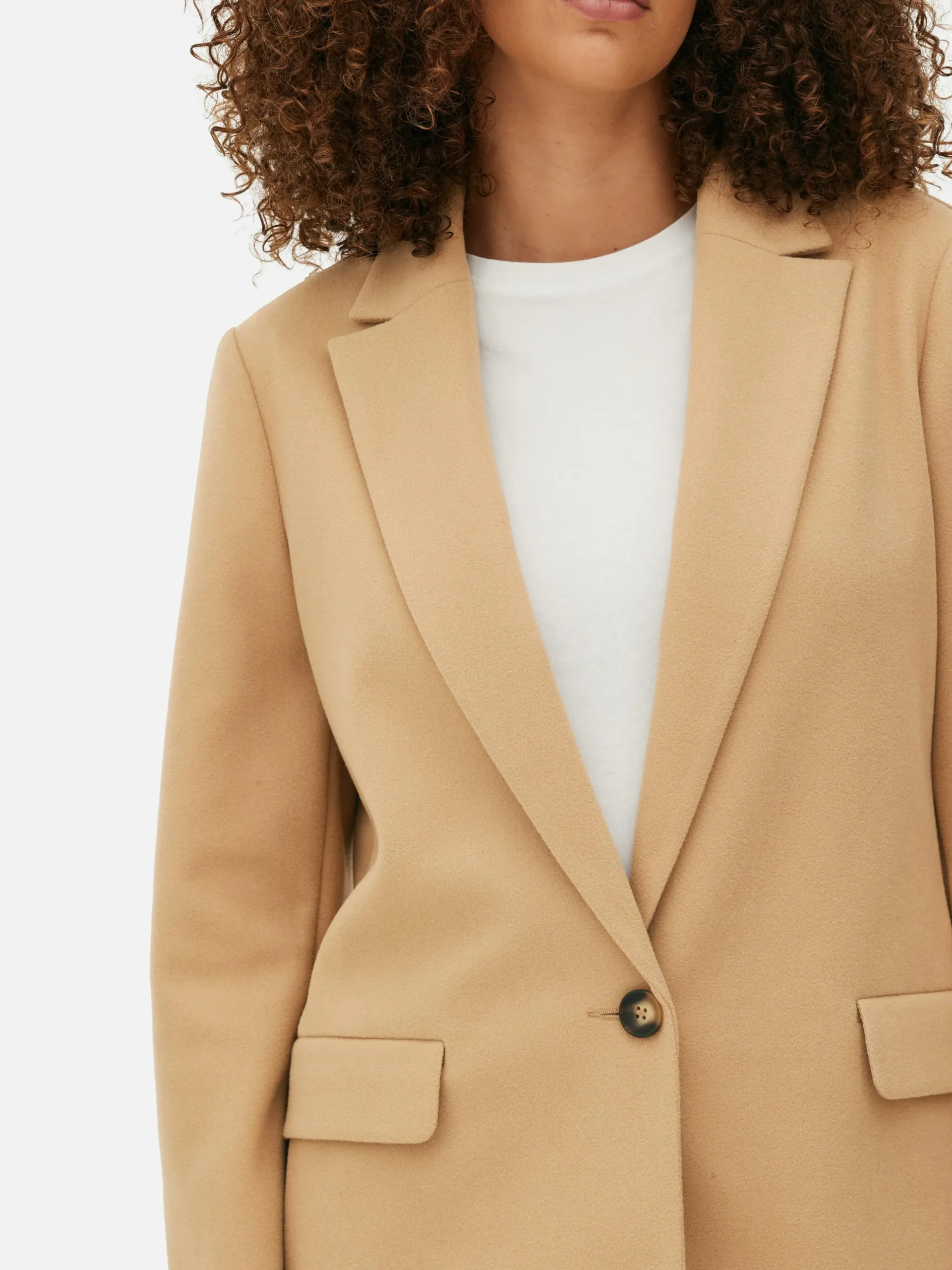 Manteau à Boutonnage Simple Classique