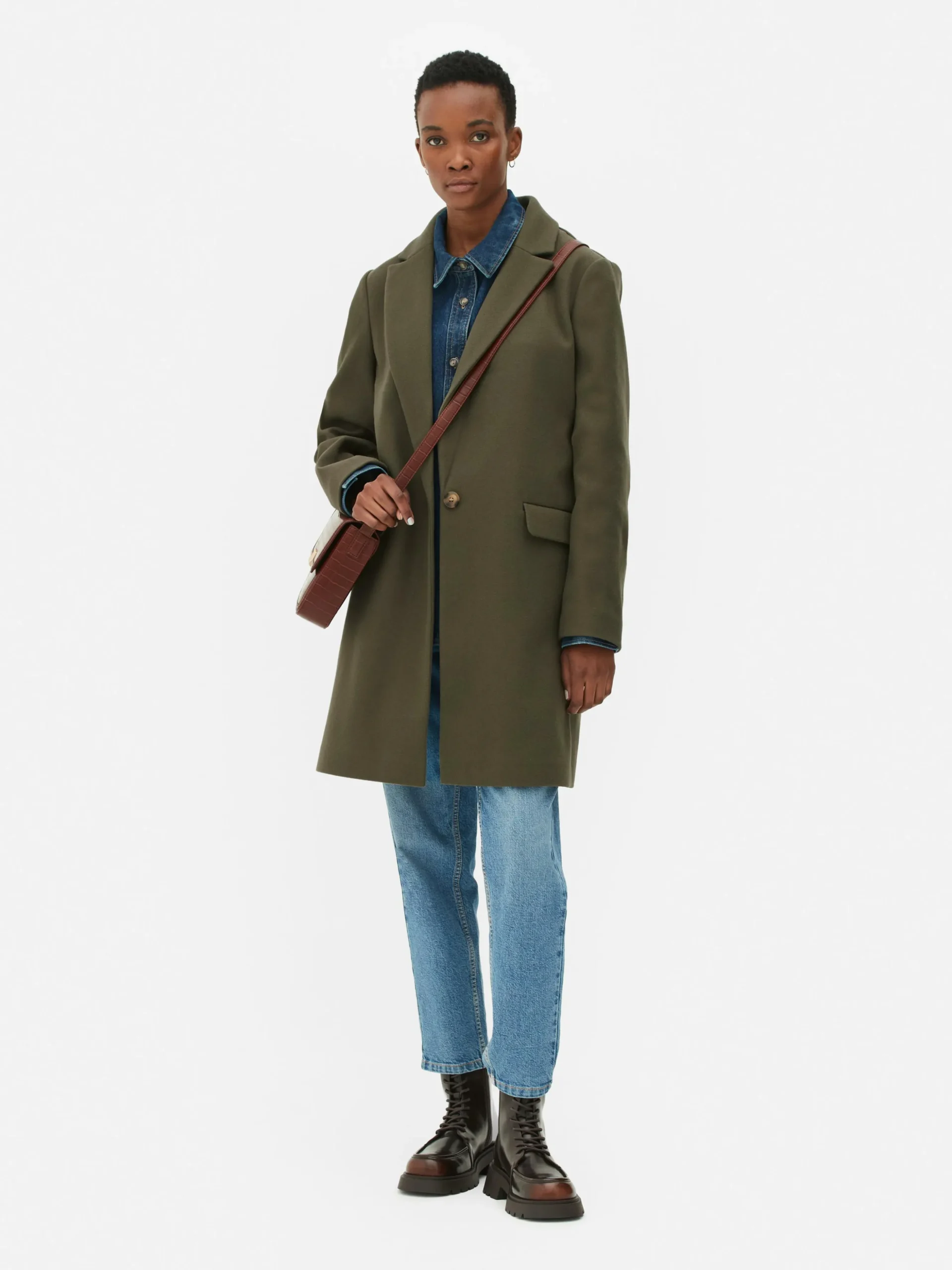Manteau à Boutonnage Simple Classique