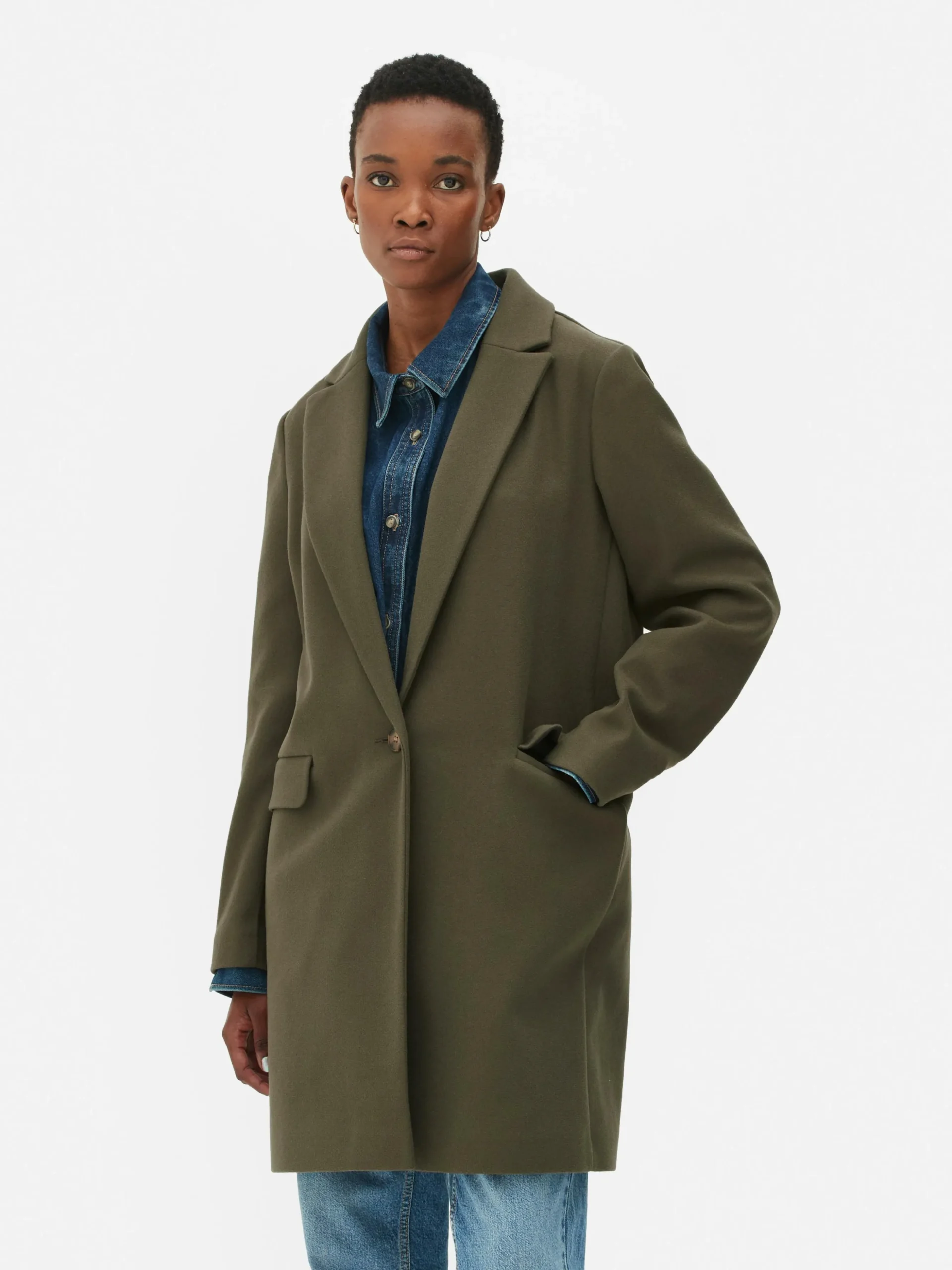 Manteau à Boutonnage Simple Classique