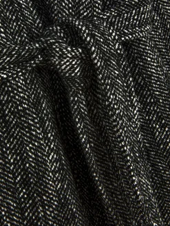 Manteau à Chevrons Avec Ceinture