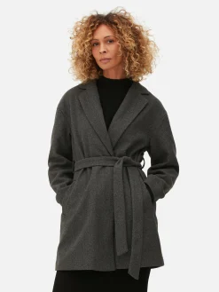 Manteau Cache-cœur à Ceinture