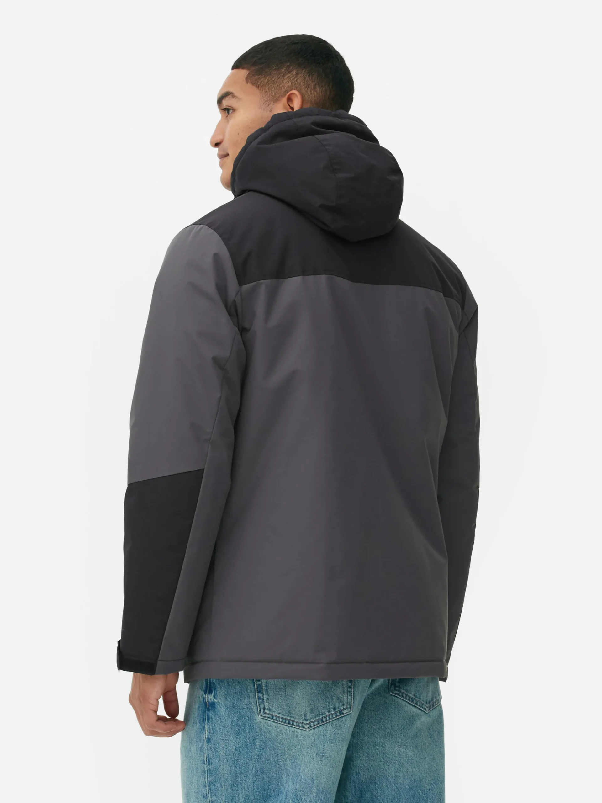 Manteau Court Color Block