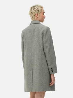 Manteau Croisé En Sergé