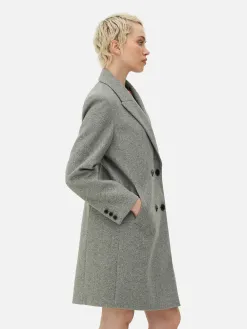 Manteau Croisé En Sergé