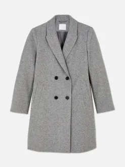 Manteau Croisé En Sergé