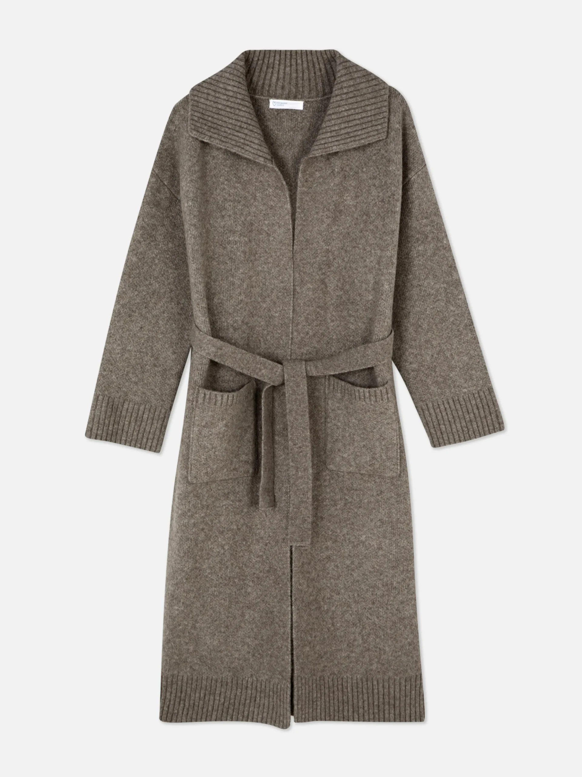 Manteau-cardigan Long Tricoté
