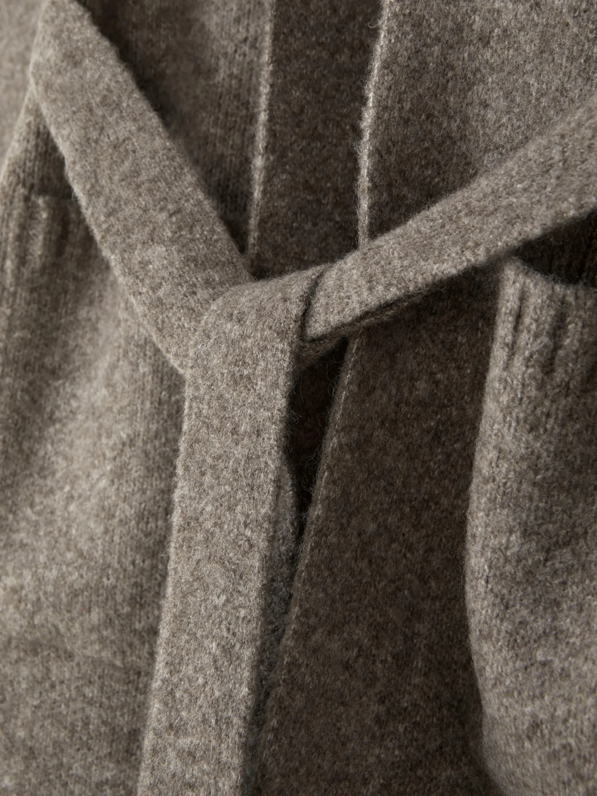 Manteau-cardigan Long Tricoté