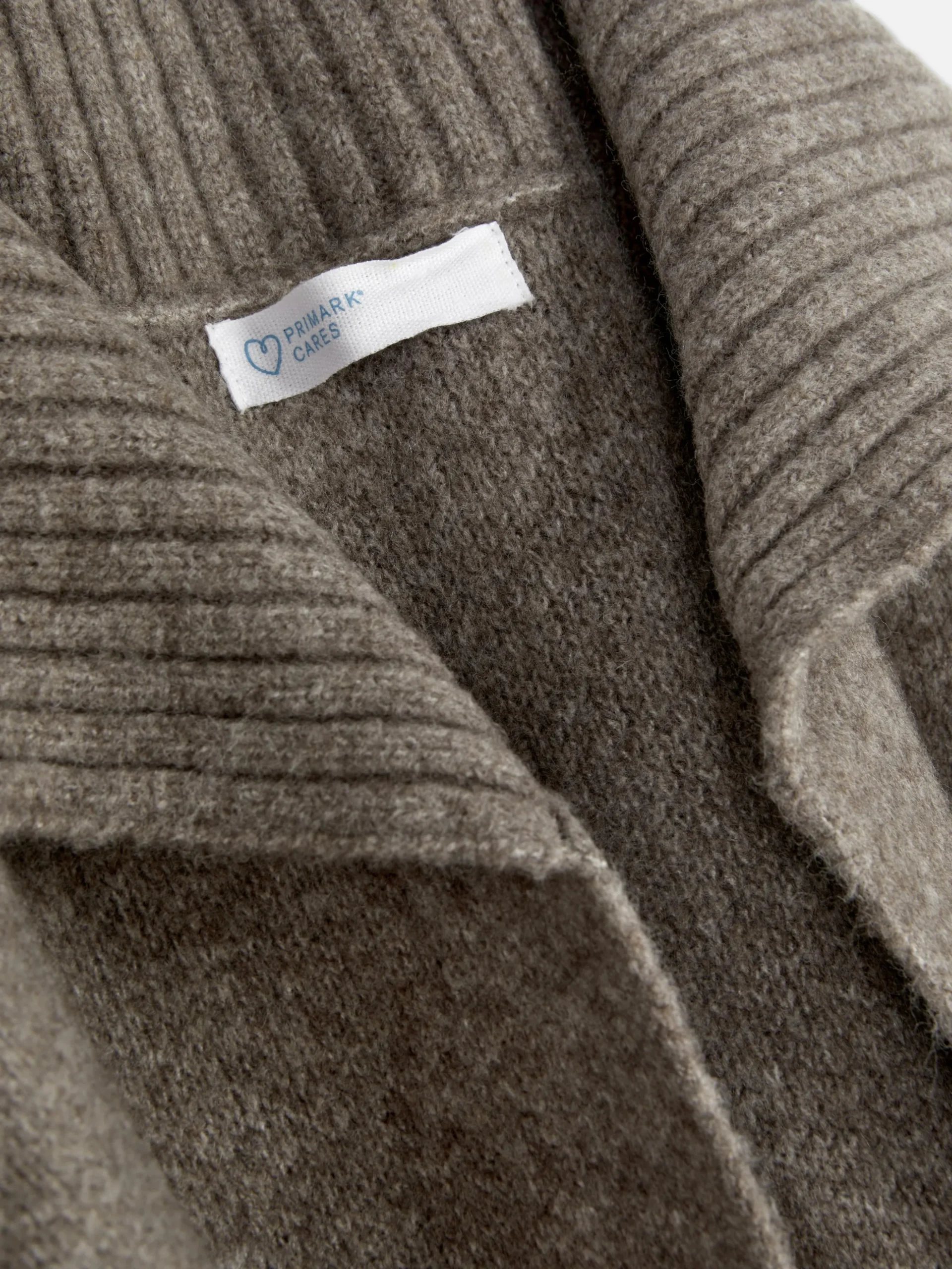 Manteau-cardigan Long Tricoté