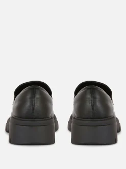 Mocassins En Simili Cuir à Semelle épaisse