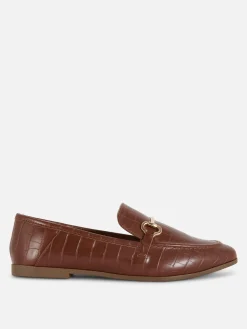 Mocassins En Simili Cuir à Mors