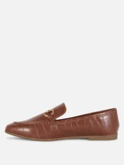 Mocassins En Simili Cuir à Mors