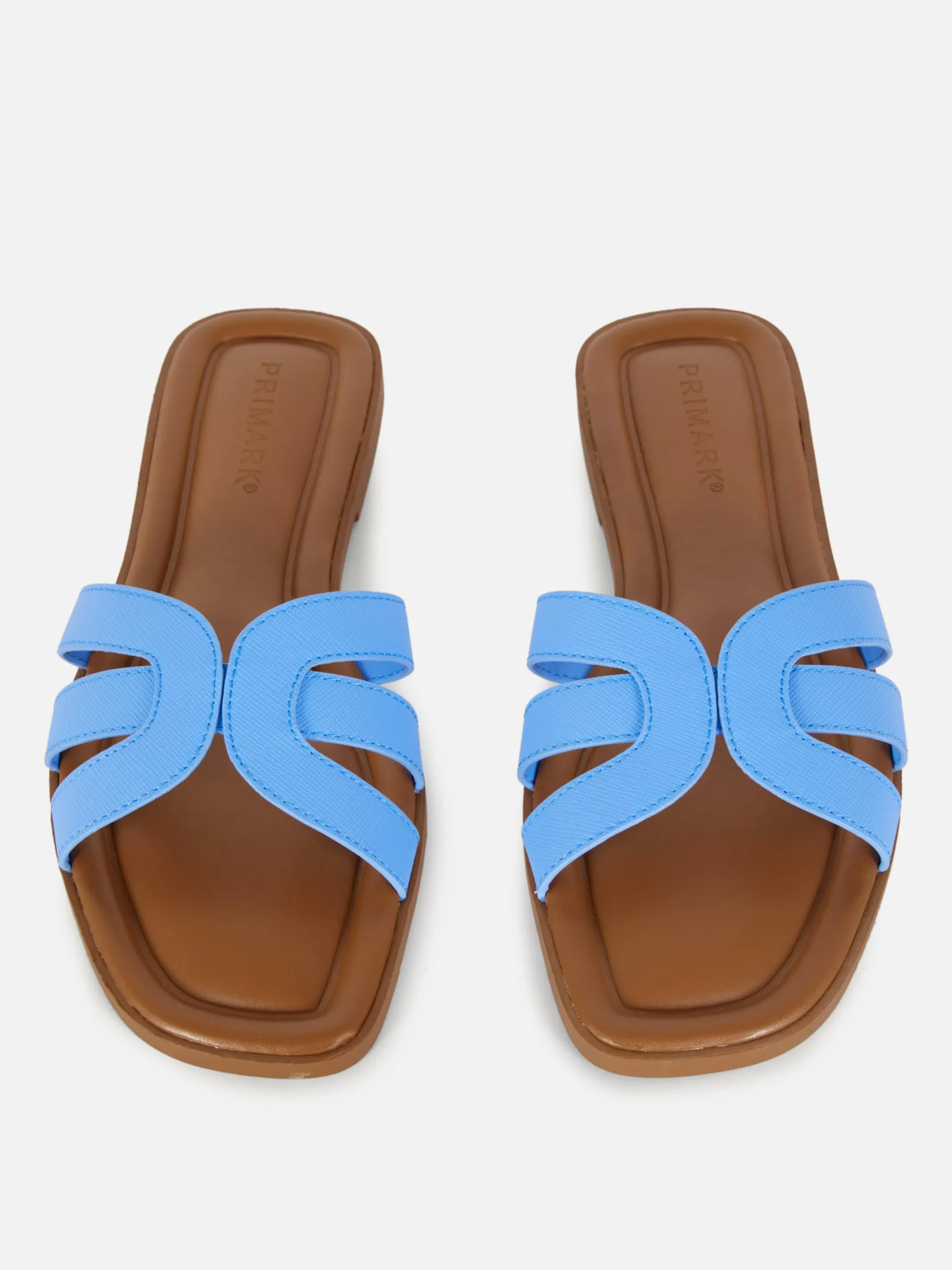Mules à Lanières En Simili Cuir