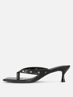 Mules Cloutées En Simili Cuir Rita Ora
