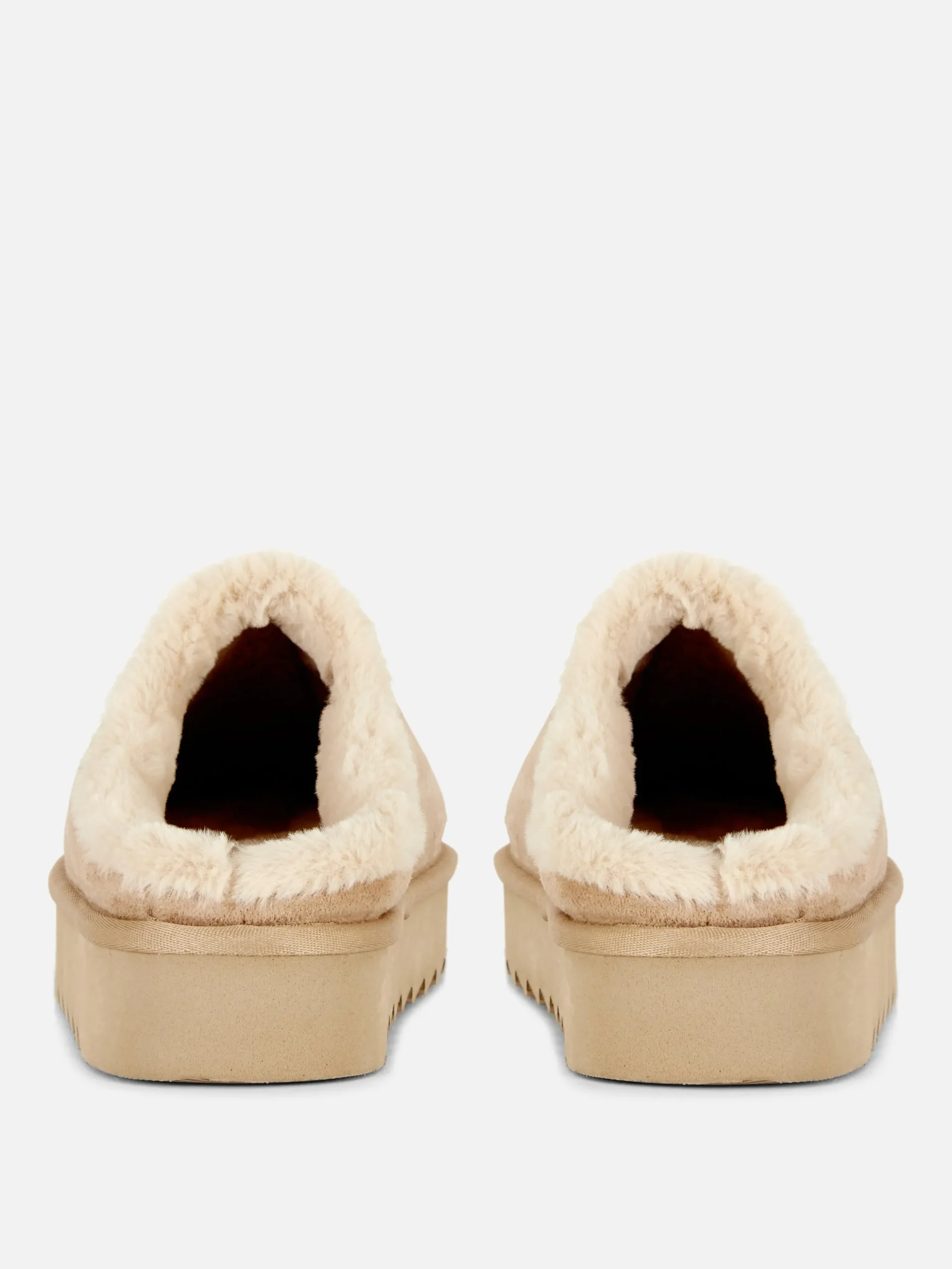 Mules Doublées En Fausse Fourrure