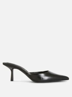Mules Pointues à Petits Talons