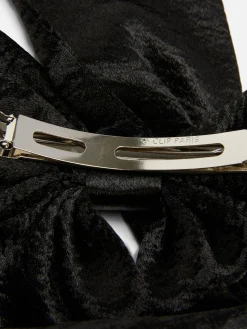 Nœud Pour Cheveux En Satin Froissé