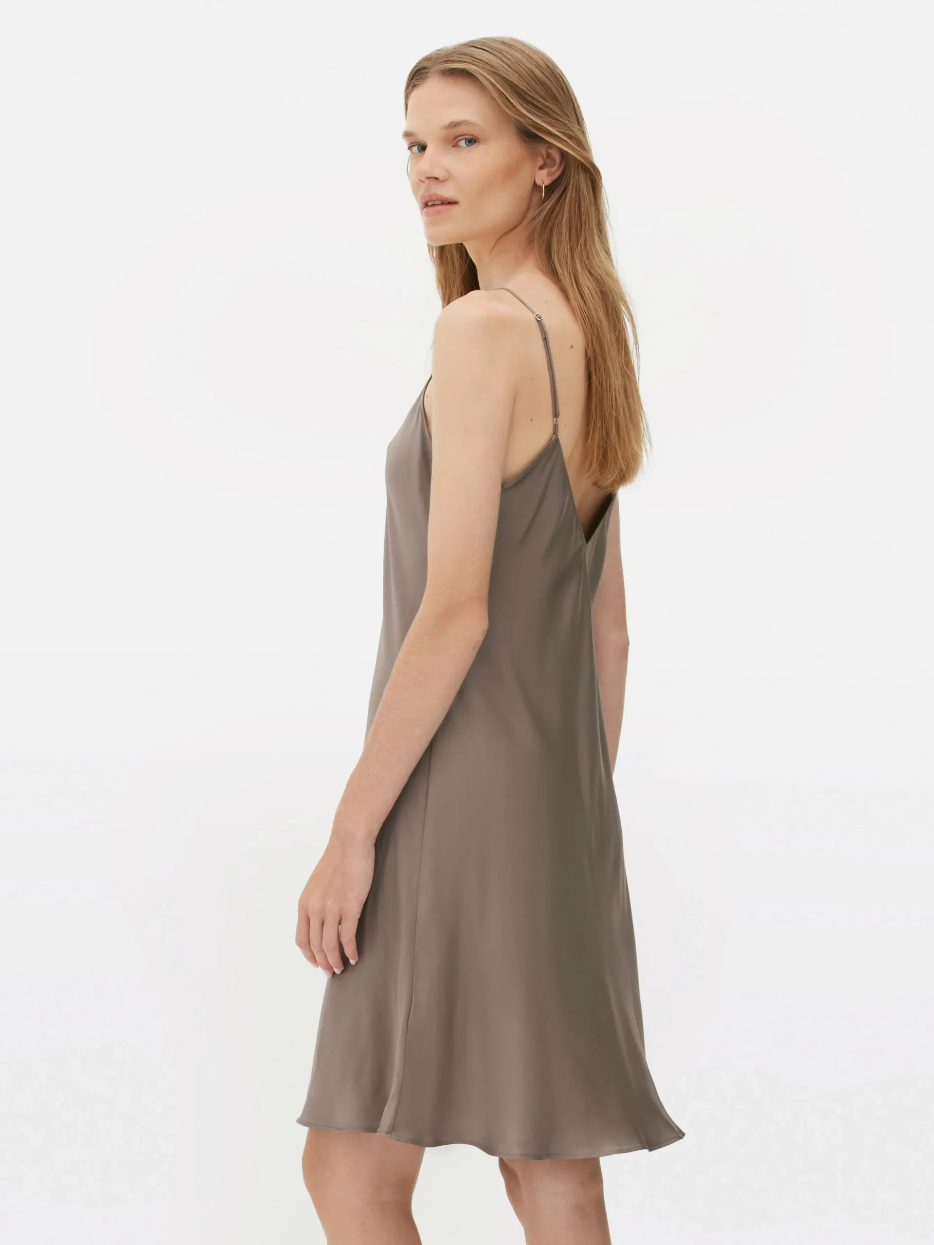 Nuisette En Satin à Col En V
