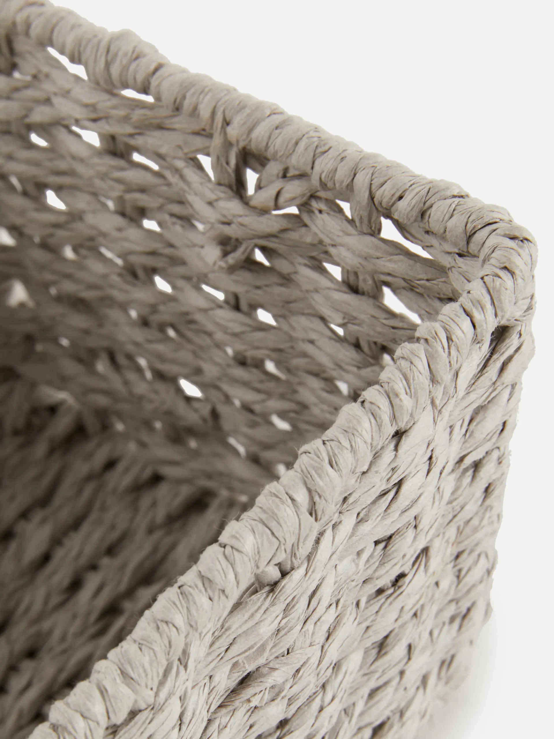 Panier Carré En Corde