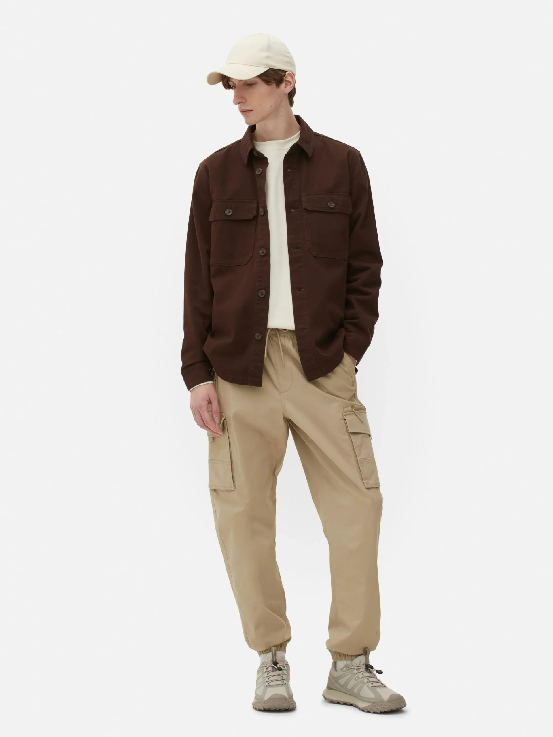 Pantalon Cargo Décontracté Resserré Aux Chevilles