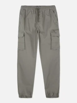 Pantalon Cargo Décontracté Resserré Aux Chevilles