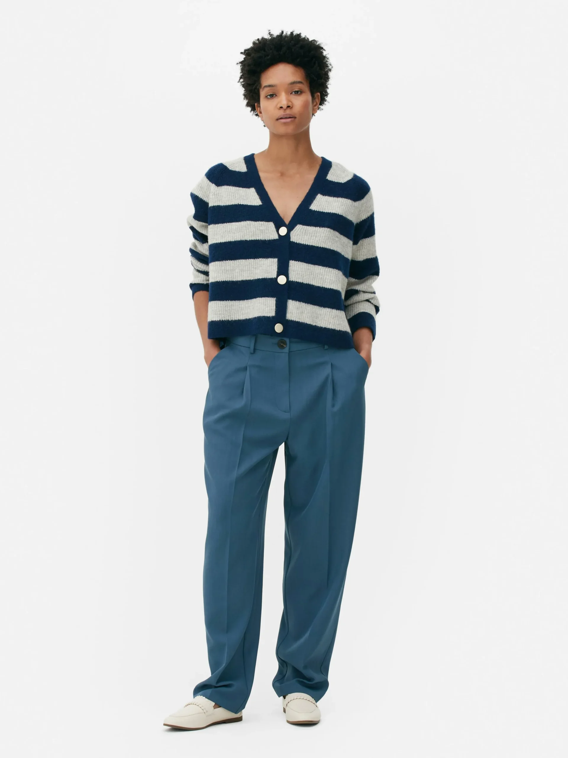 Pantalon Droit Ajusté à Coordonner