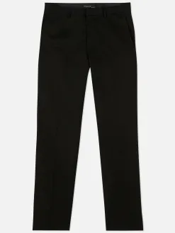 Pantalon En Sergé Coupe Droite