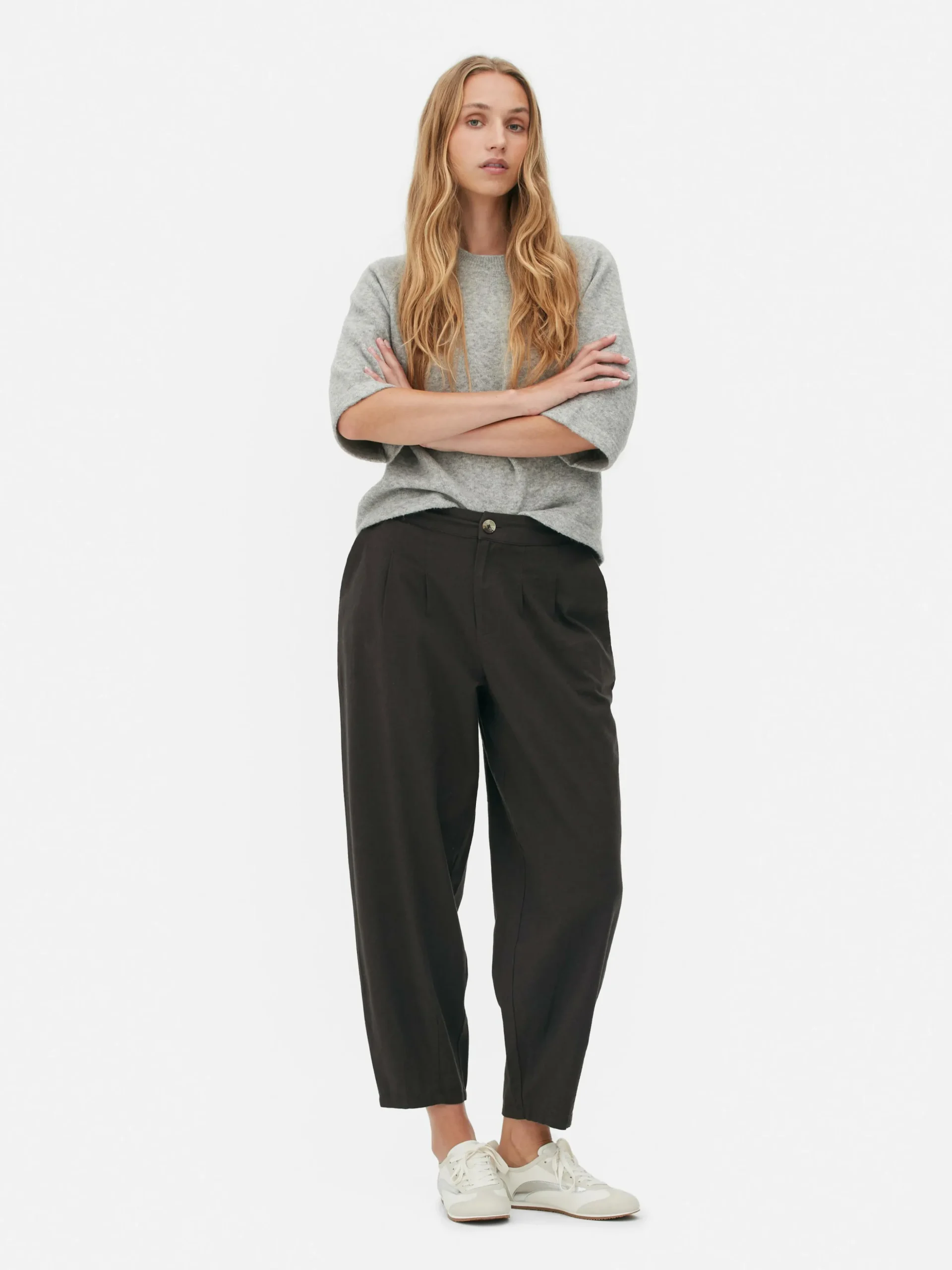 Pantalon Fuselé Plissé