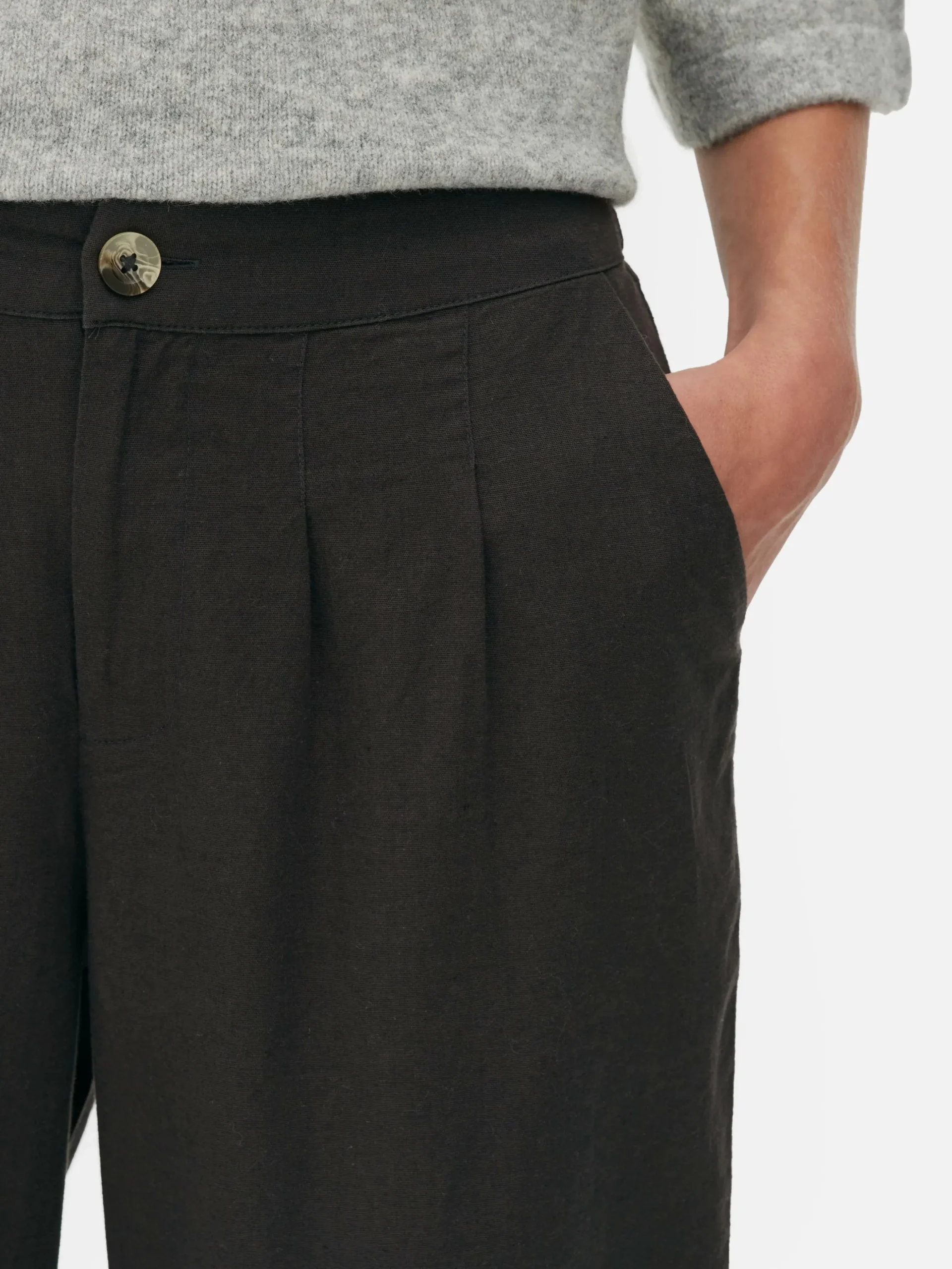 Pantalon Fuselé Plissé