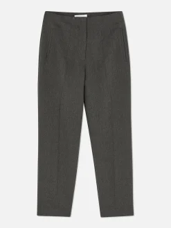 Pantalon Taille Haute à Surpiqûres