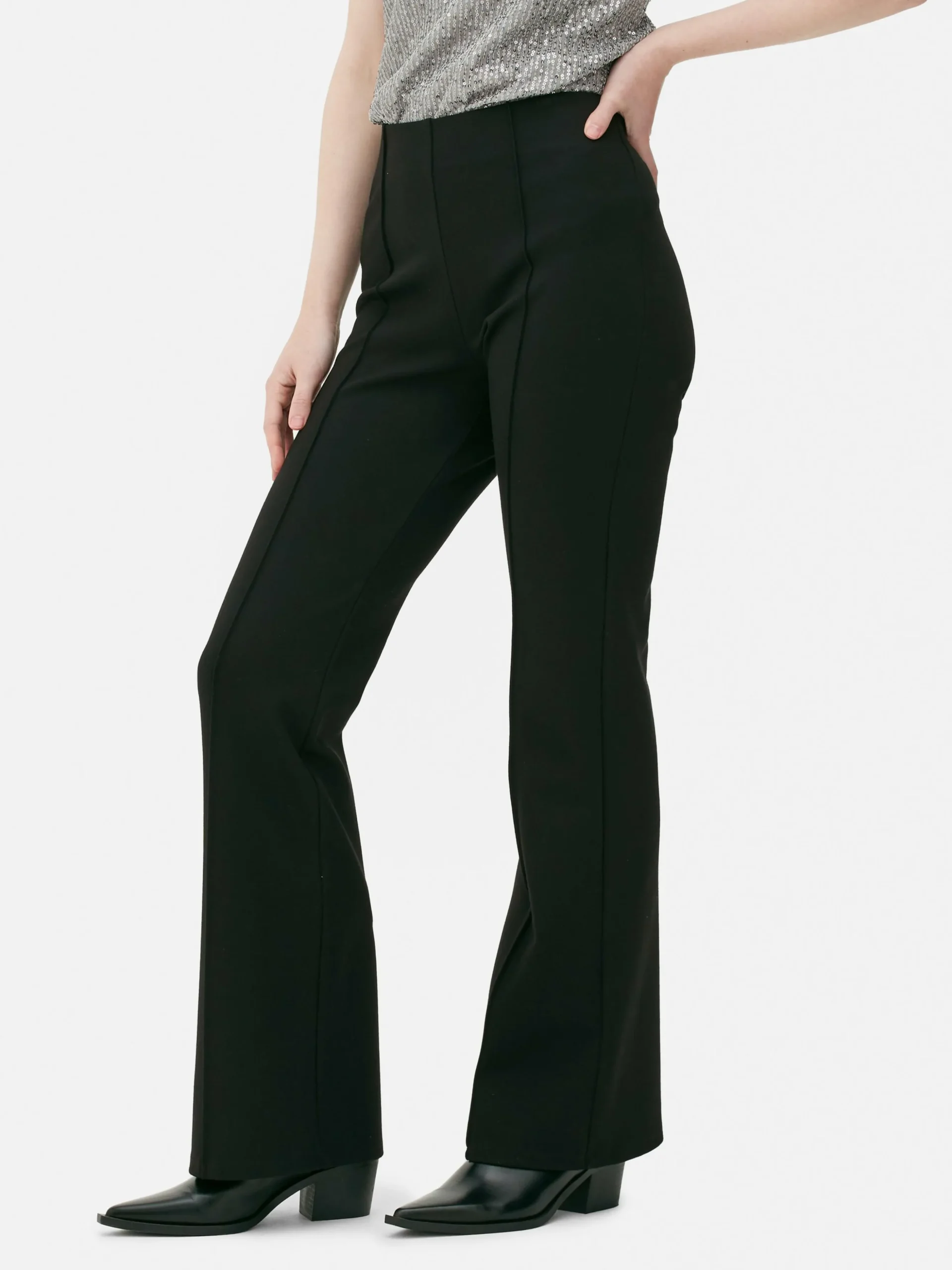 Pantalon évasé En Point De Rome
