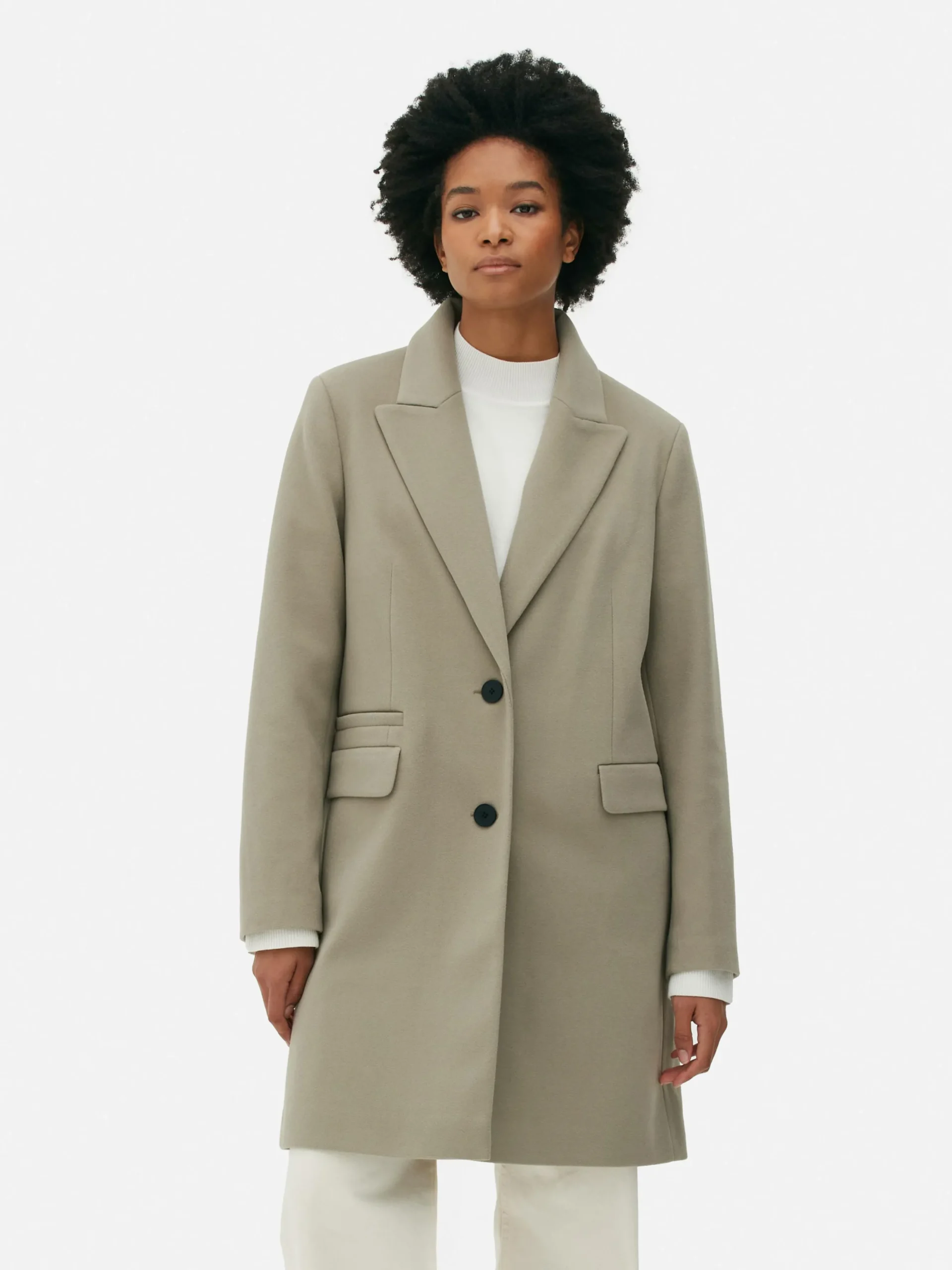 Pardessus à Boutonnage Simple