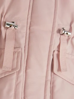 Parka à Capuche En Fausse Fourrure
