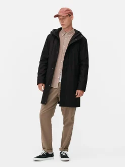 Parka Caoutchoutée à Capuche