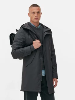 Parka Caoutchoutée à Capuche
