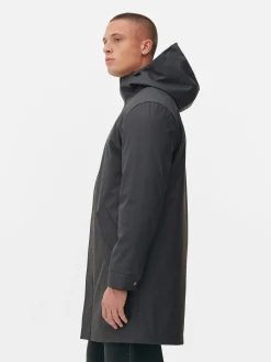 Parka Caoutchoutée à Capuche