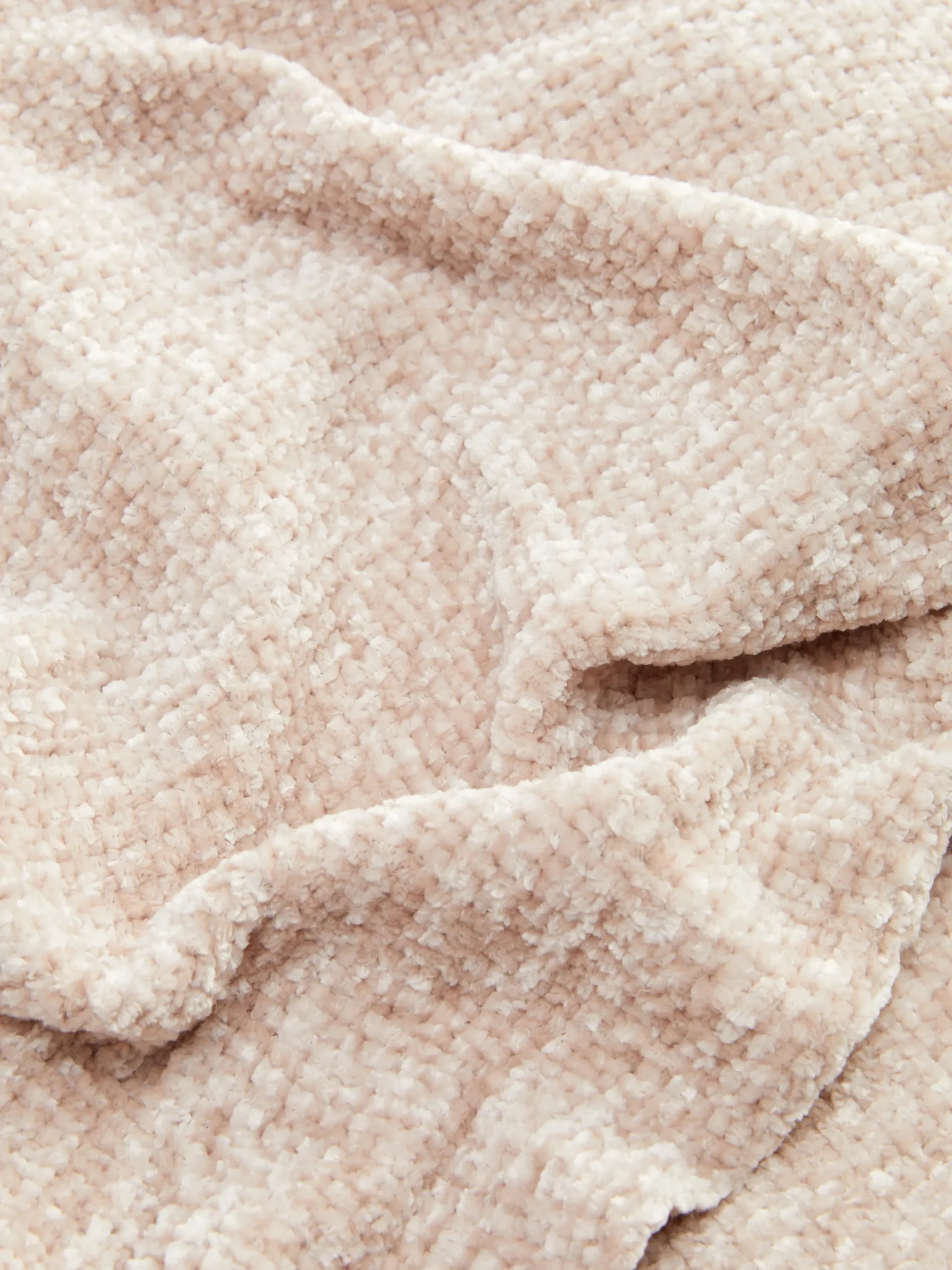 Petite Couverture En Chenille à Pampilles