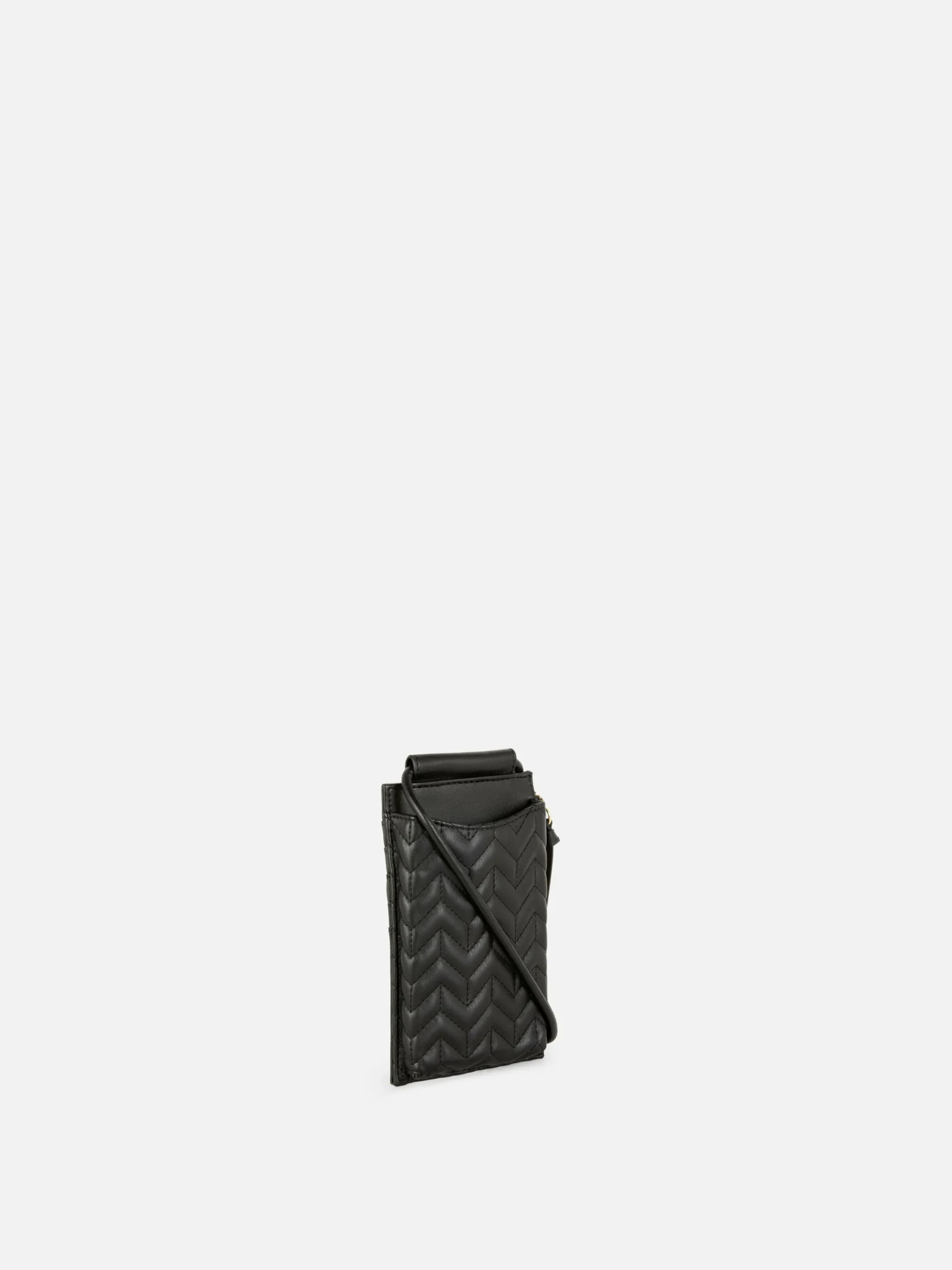 Pochette Pour Téléphone Zippée Et Matelassée à Chevrons