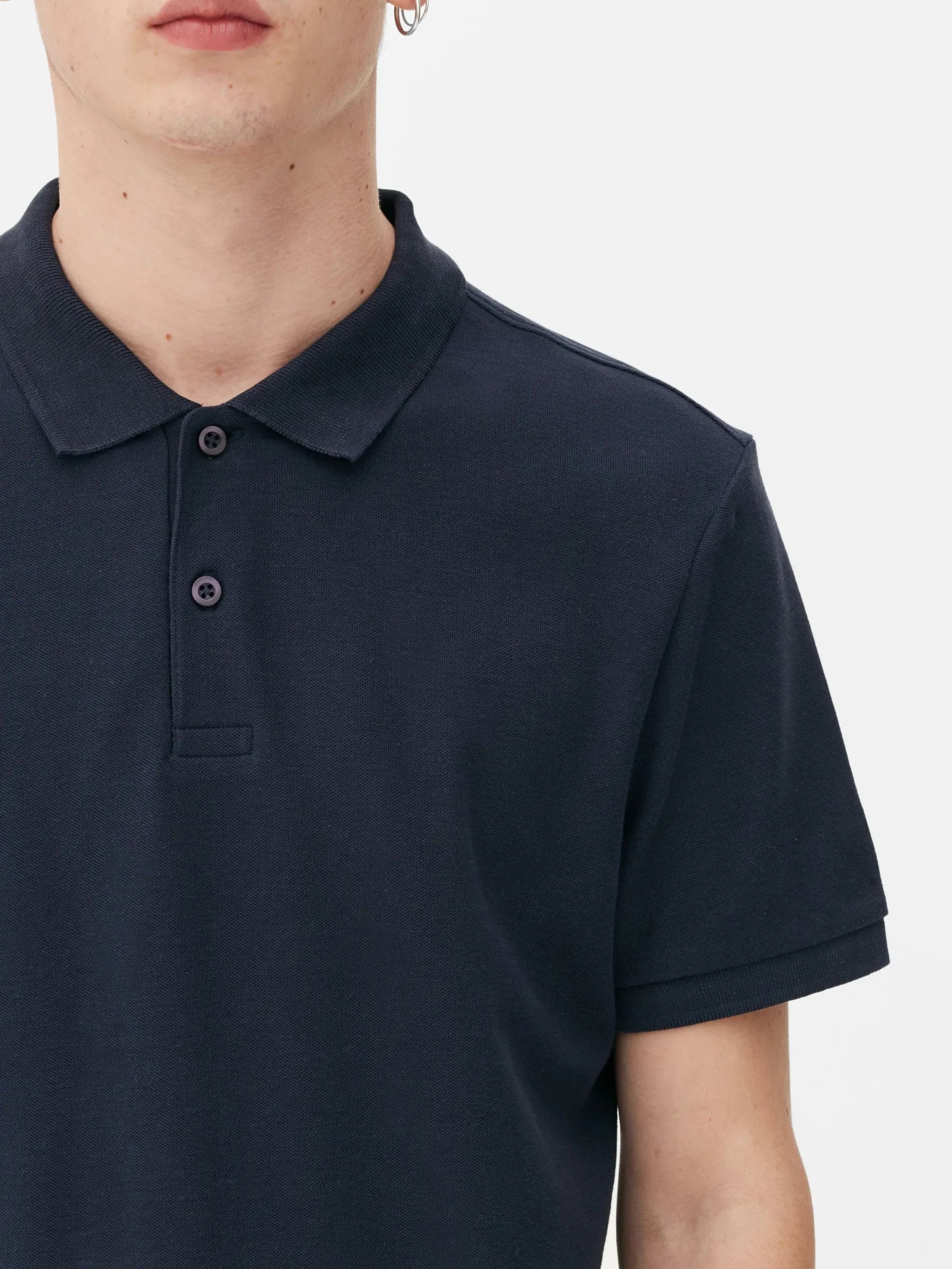 Polo En Piqué à Manches Courtes