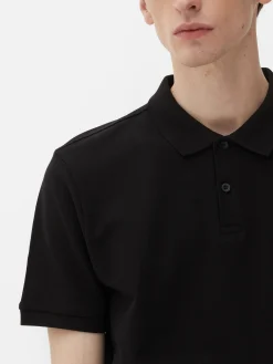 Polo En Piqué à Manches Courtes