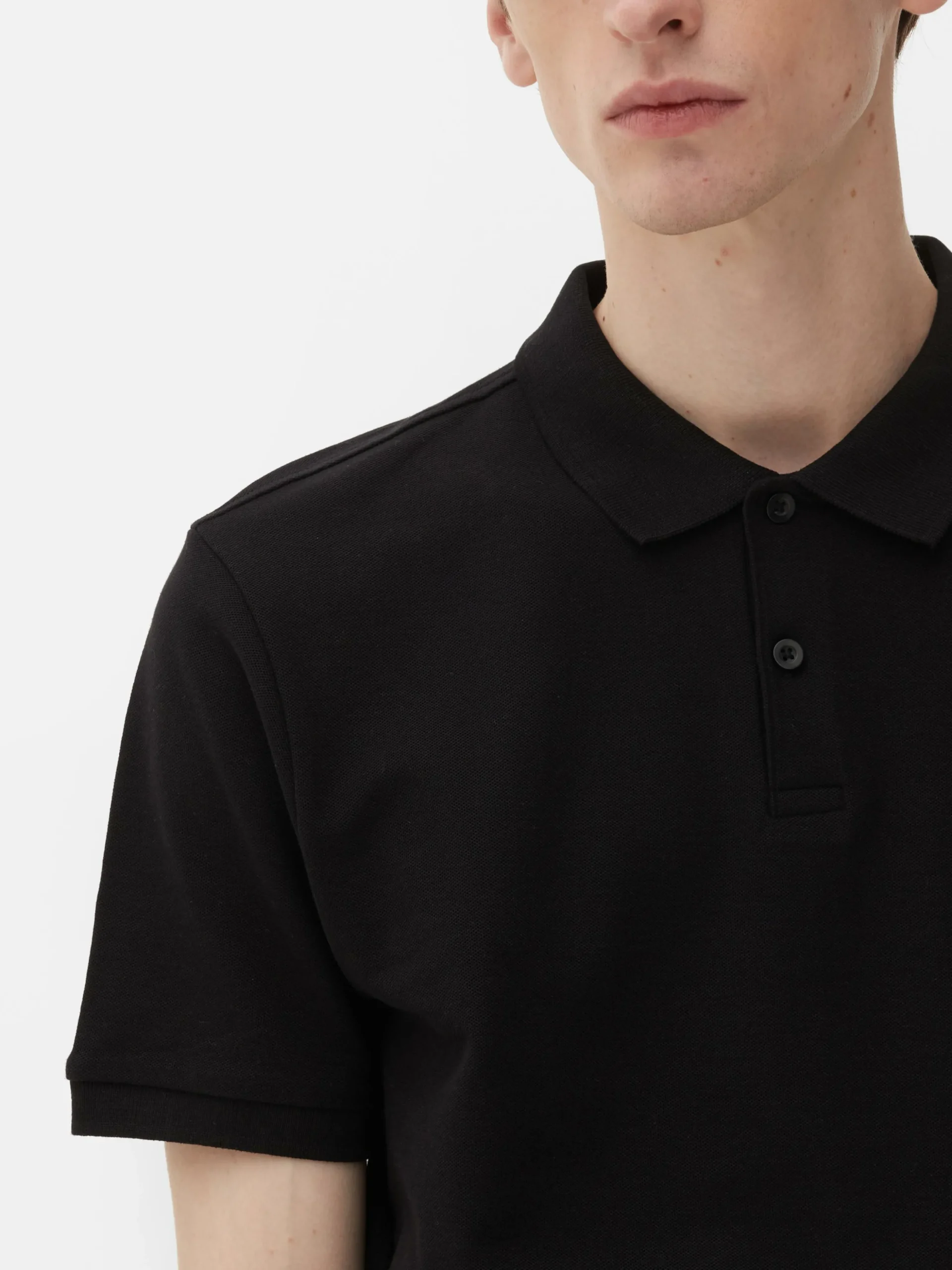 Polo En Piqué à Manches Courtes