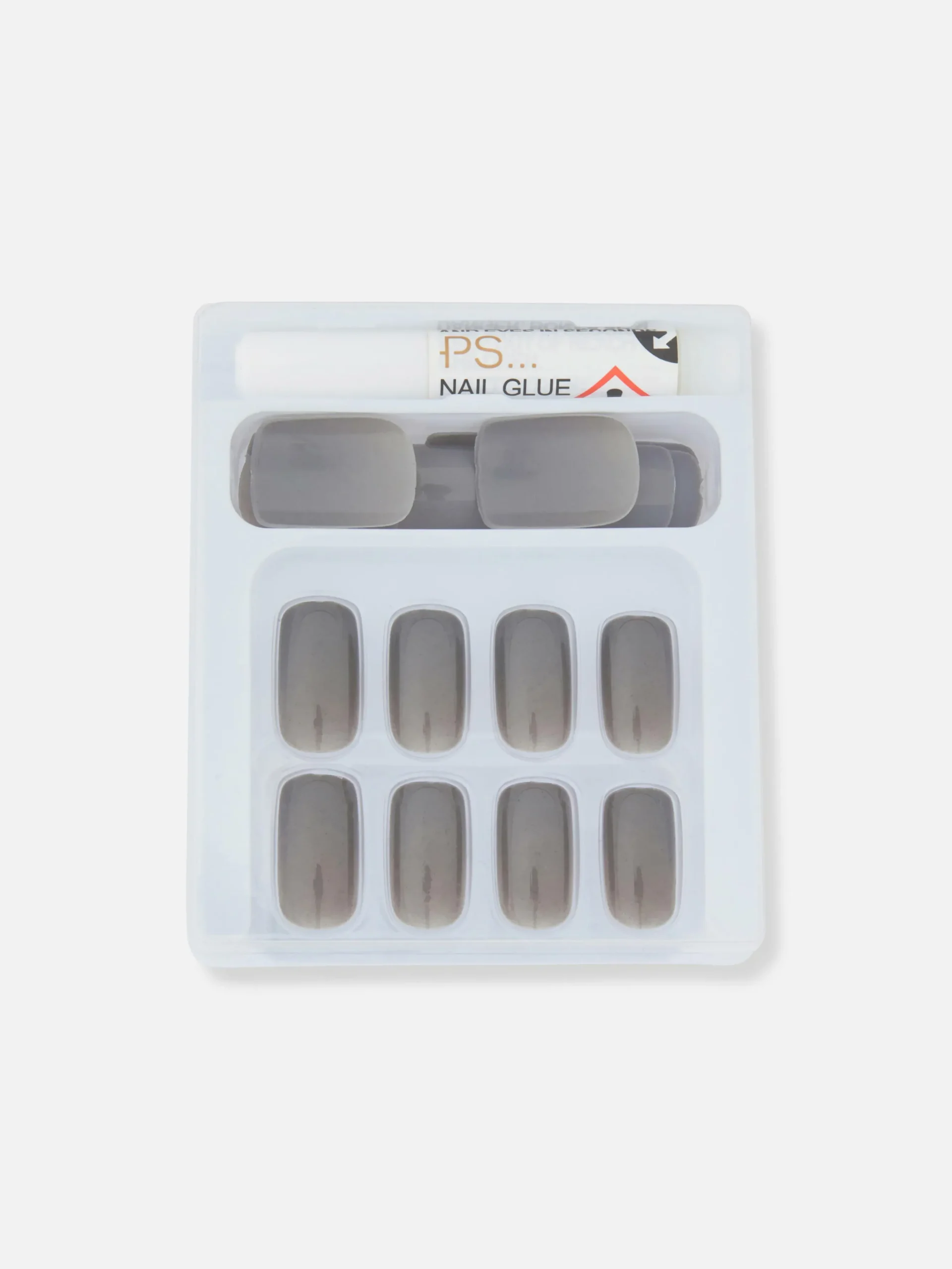 PS... Faux Ongles Brillants Carrés